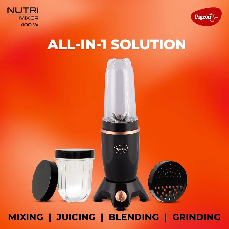 Pigeon By Stovekraft Nutri Mixer Grinder Juicer Blender Smoothie Maker, 2 Jar-2.webp